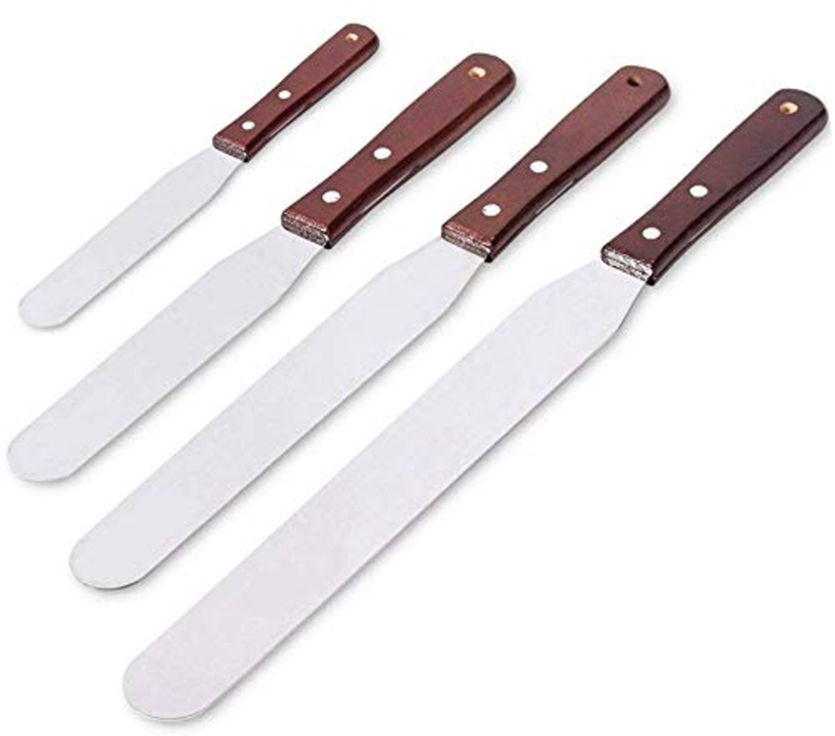 Set van 4 Professionele Cake Icing Spatels voor Decoratie