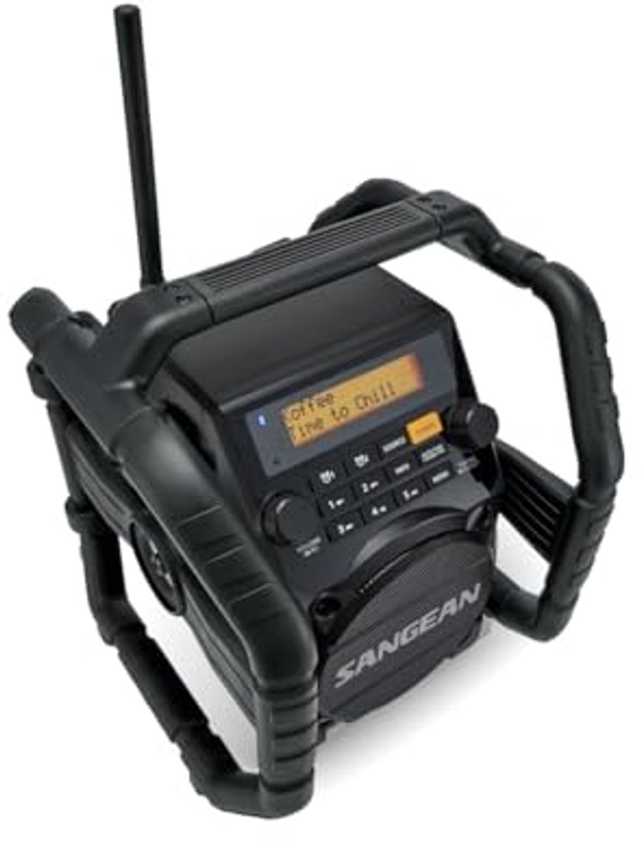 Constructie Radio - Schokbestendig en Waterdicht met DAB+, FM, Aux en Bluetooth