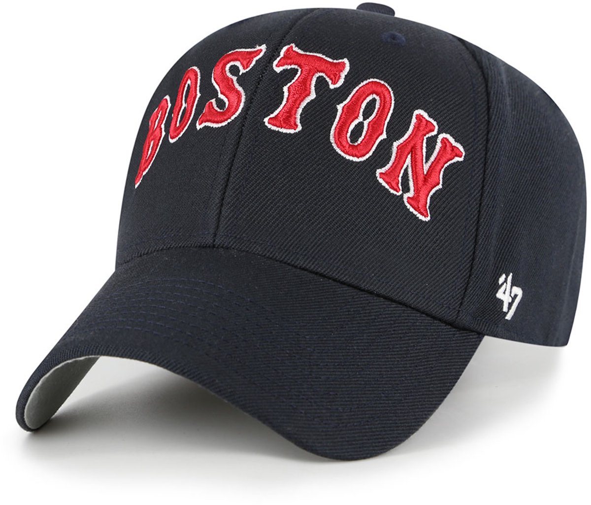 47 Mlb Boston Red Sox Script Mvp Pet Blauw Man