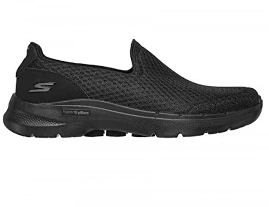 Ademende lichtgewicht mesh schoenen, Heren instappers met boogondersteuning, ultra comfortabele schoenen, mesh kledingsneakers, zakelijke mode trainers, Zwart, 48 EU