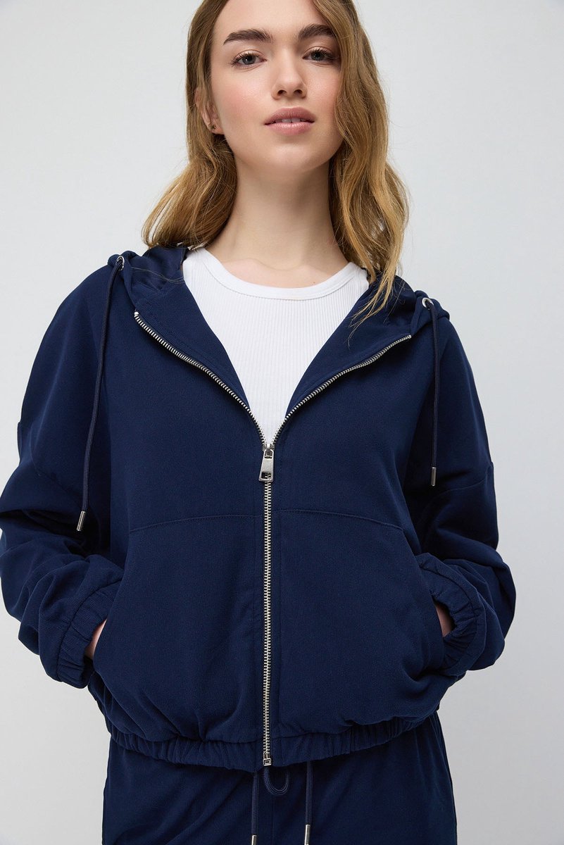 Pull en tricot zippé