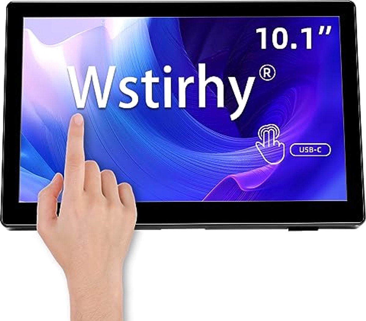 Draagbare 10 inch touchscreen-monitor, 1920 x 1200 resolutie, 16:10 IPS