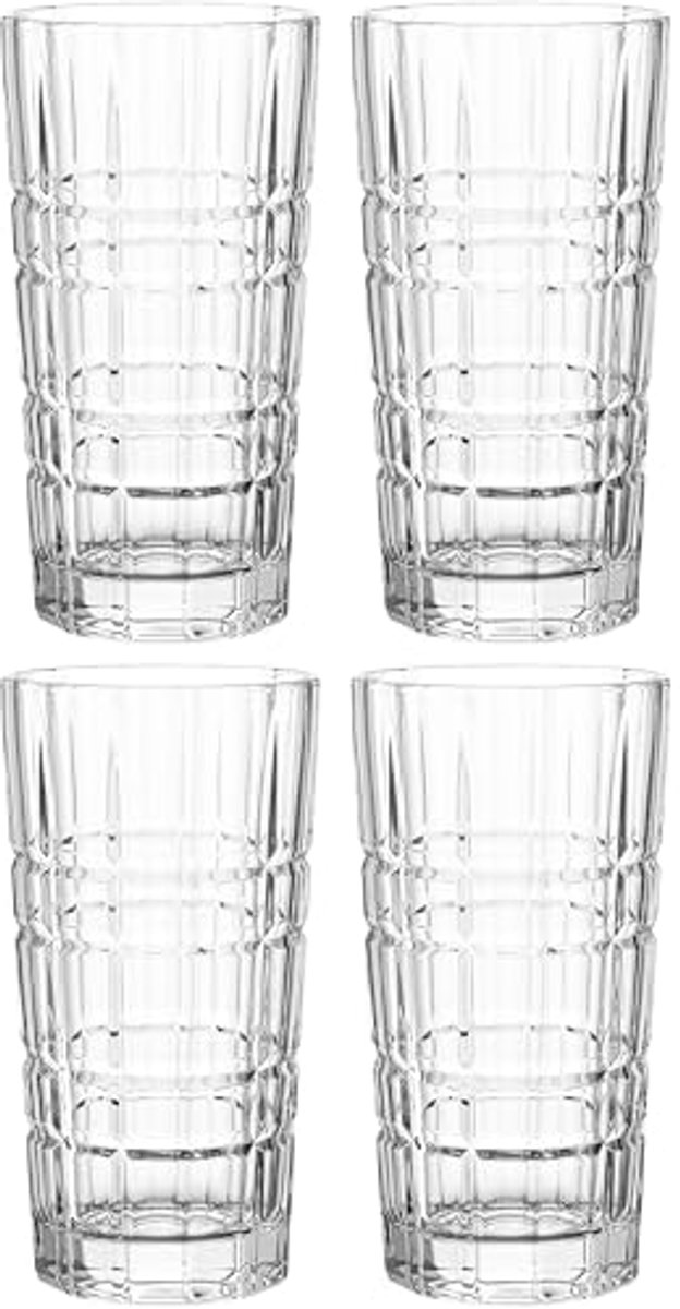 Set van 4 Vaatwasmachinebestendige Drinkglazen 400 ml - Shockproof Water- en Sapglazen