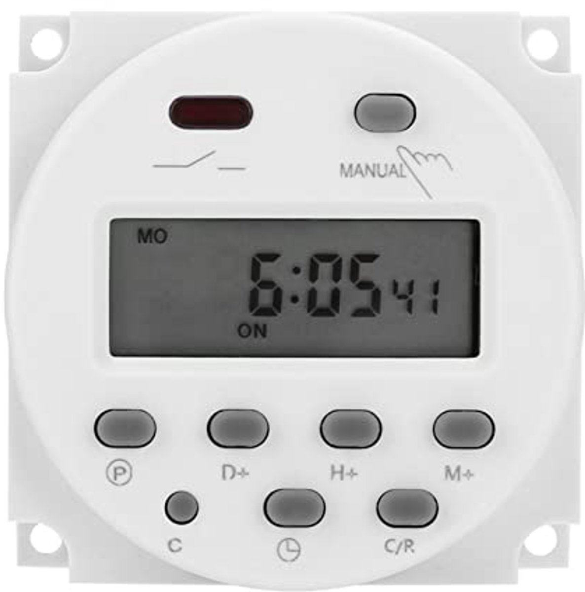 Mini Digitaal LCD Tijdschakelaar DC 12V 16A Programmeerbaar