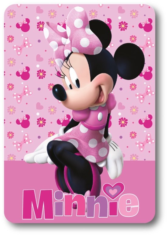Minnie fleece Lovely Charm deken 100 x 140 cm