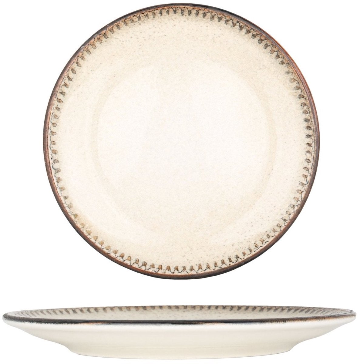 Bonna Dessertbord - Cortado - Porselein - 19 cm - set van 6