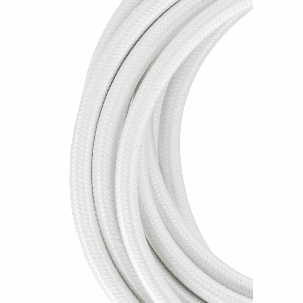 Bailey stoffen kabel 3-aderig wit 3m