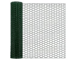 Galfanized Chicken Wire Fence 0.4 x 5 m for Poultry and Gardens