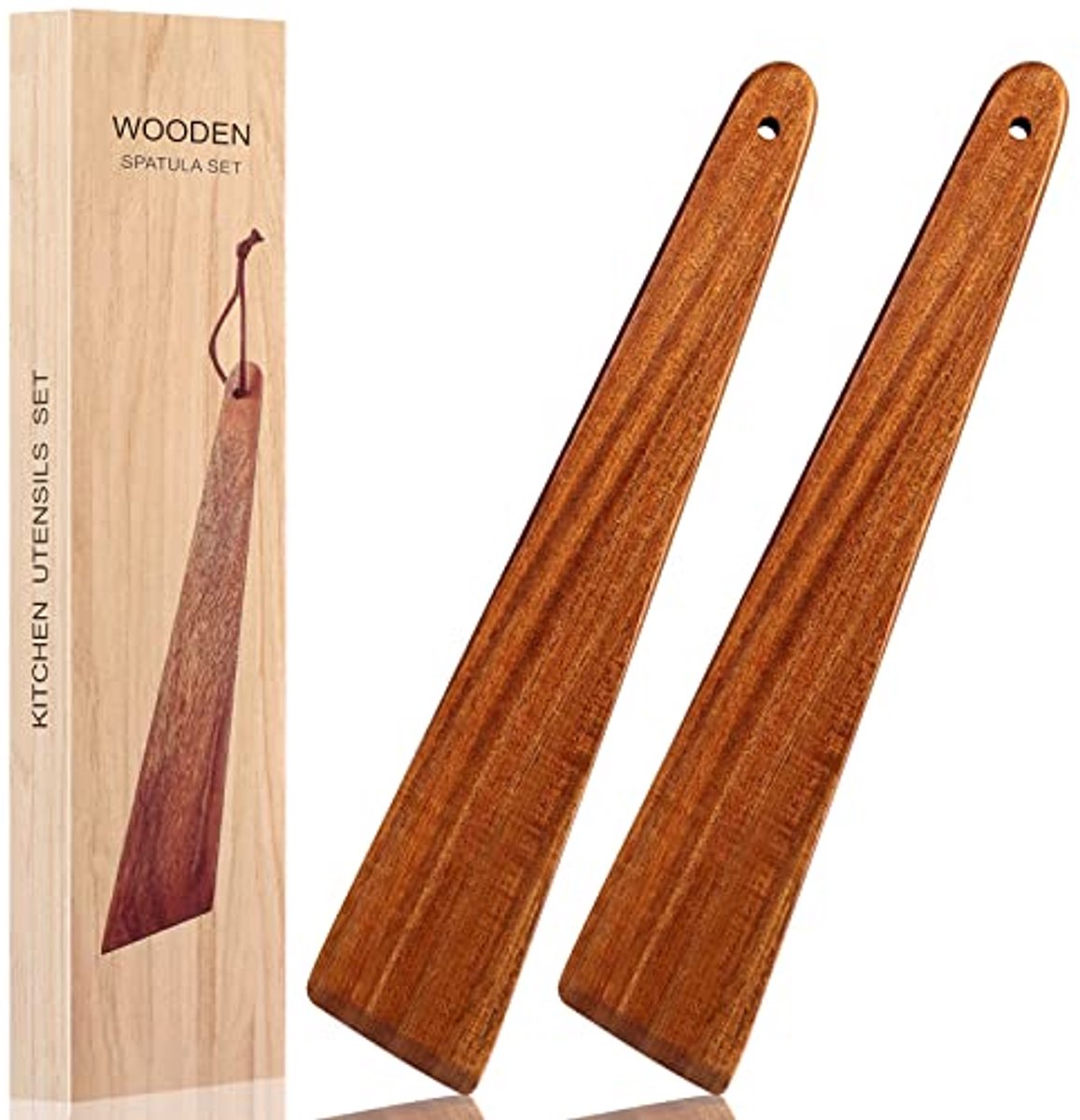 Houten Spatel Set - 12 Inch Teak Keukenspates