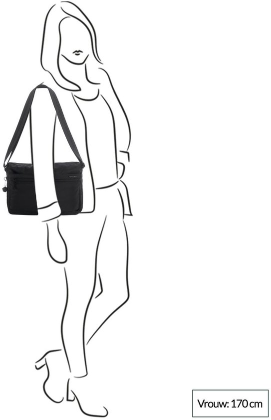 Hedgren Eye Medium Sac bandoulière femme avec protection RFID – Taille moyenne – Total Eclipse