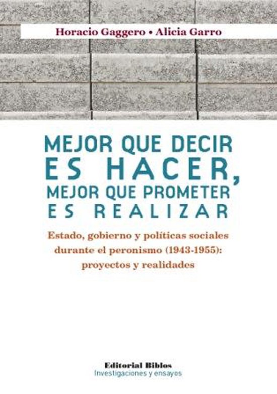 Mejor que decir es hacer, mejor que prometer es realizar - cover