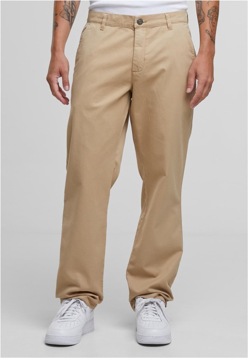 Urban Classics Basic Chino Broek rechte pijpen Taille 44 inch Beige