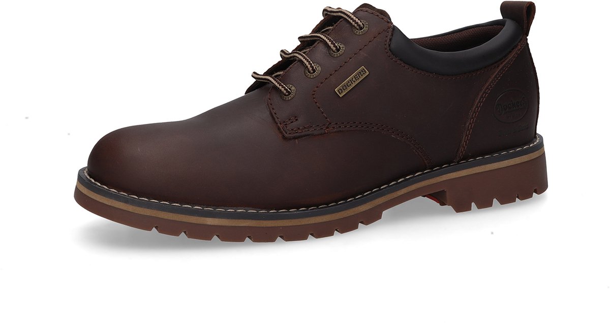 Dockers by Gerli Heren Sneaker gevoerd Memory‑Foam 53WI010‑401‑320 bruin