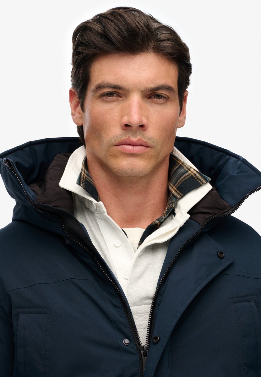 Superdry City Gewatteerde Parka Jas Heren Gewatteerde jassen Marineblauw