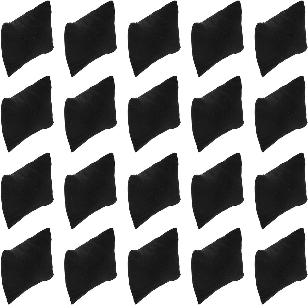 Brenzoos - Opbergkussen Set - 20 stuks | Horlogedoos | Armband- en Horlogekussens | Zwarte Armbandkussens | Horlogeopwinderkussens | Kettingkussen | Displayaccessoires
