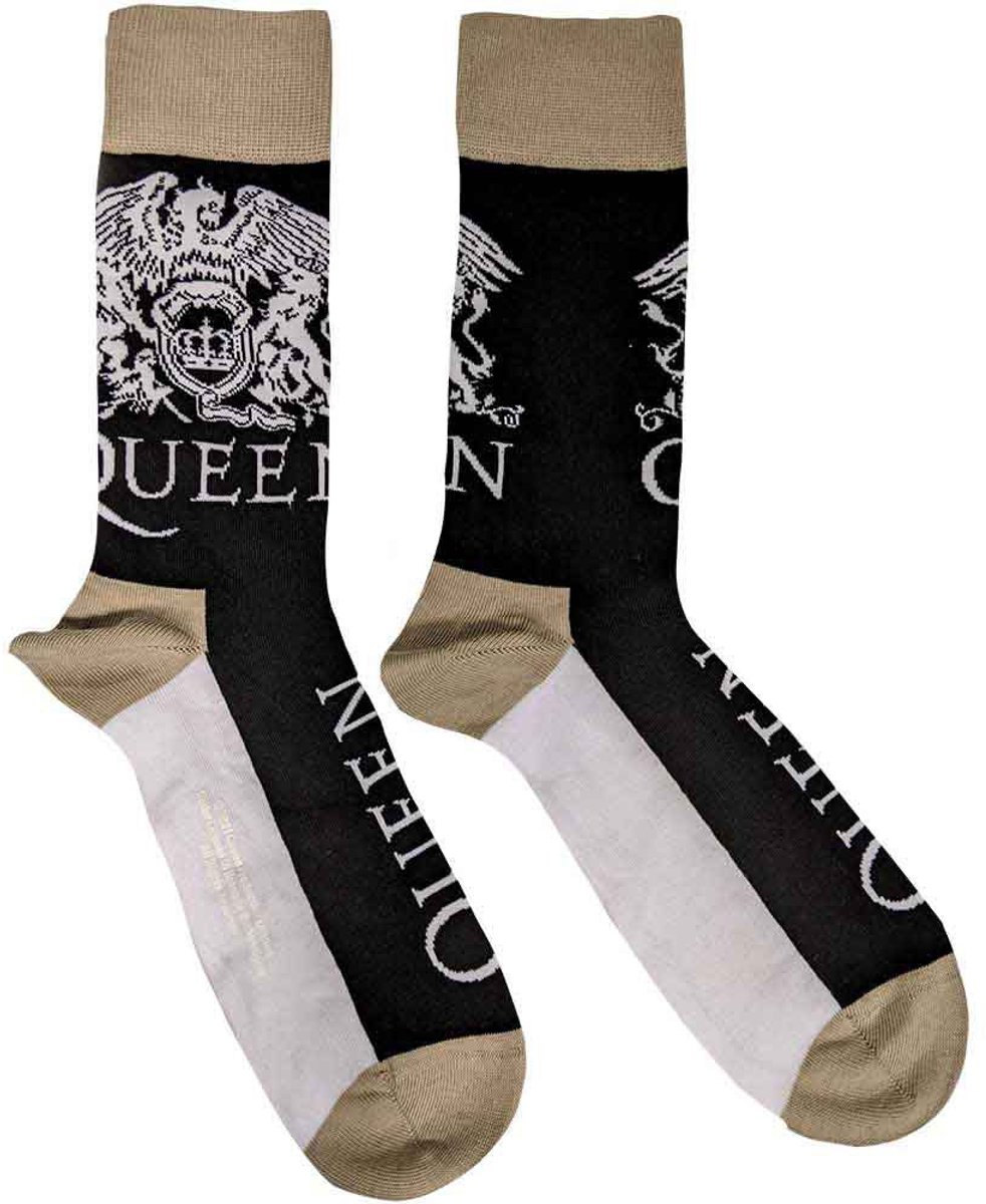 Queen - Crest & Logo Enkelsokken - Zwart