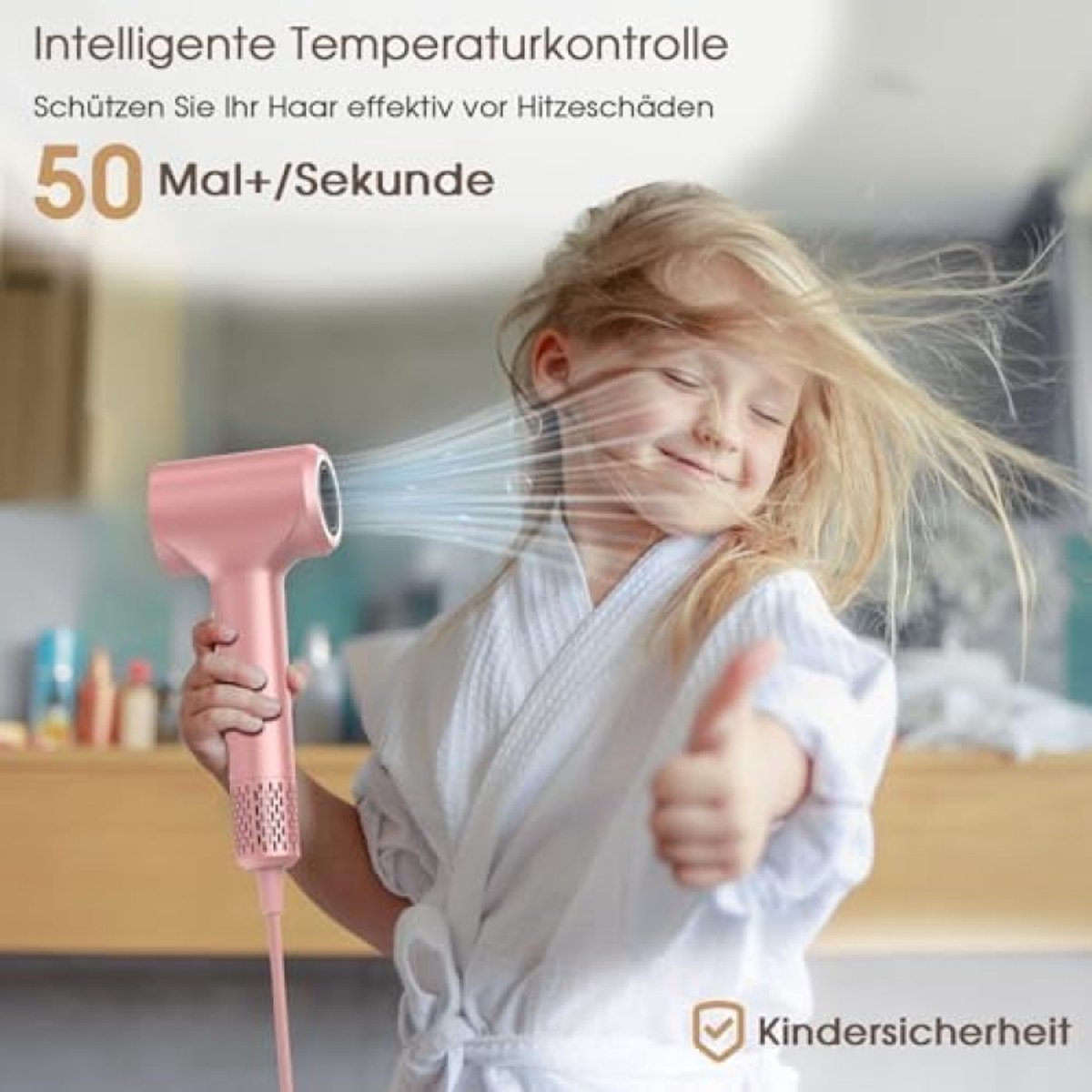 Shenzhen JPC Professionele Ionische Haardroger 1500W Stil - afbeelding 3