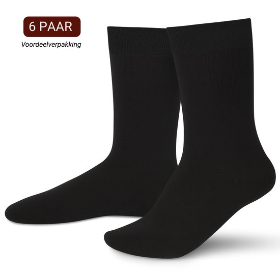 Sukats® 8 Pair Chausettes thermique - Taille 39-42 - Unisexe - Tissu éponge - Zwart