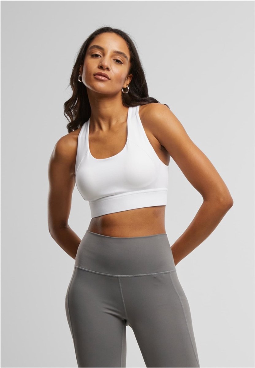 Urban Classics Ladies Sports Bra Bustier wit M Polyamide -