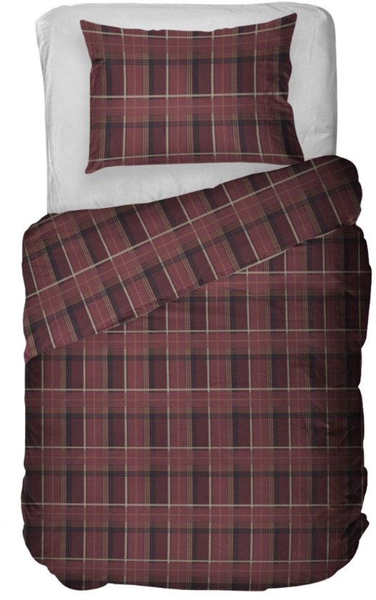 Kayori Betsu Dekbedovertrek Flanel - 200x200-220 + 2 slopen - Superzacht & Isolerend - Tweepersoons - Rood van Kayori — afbeelding 2