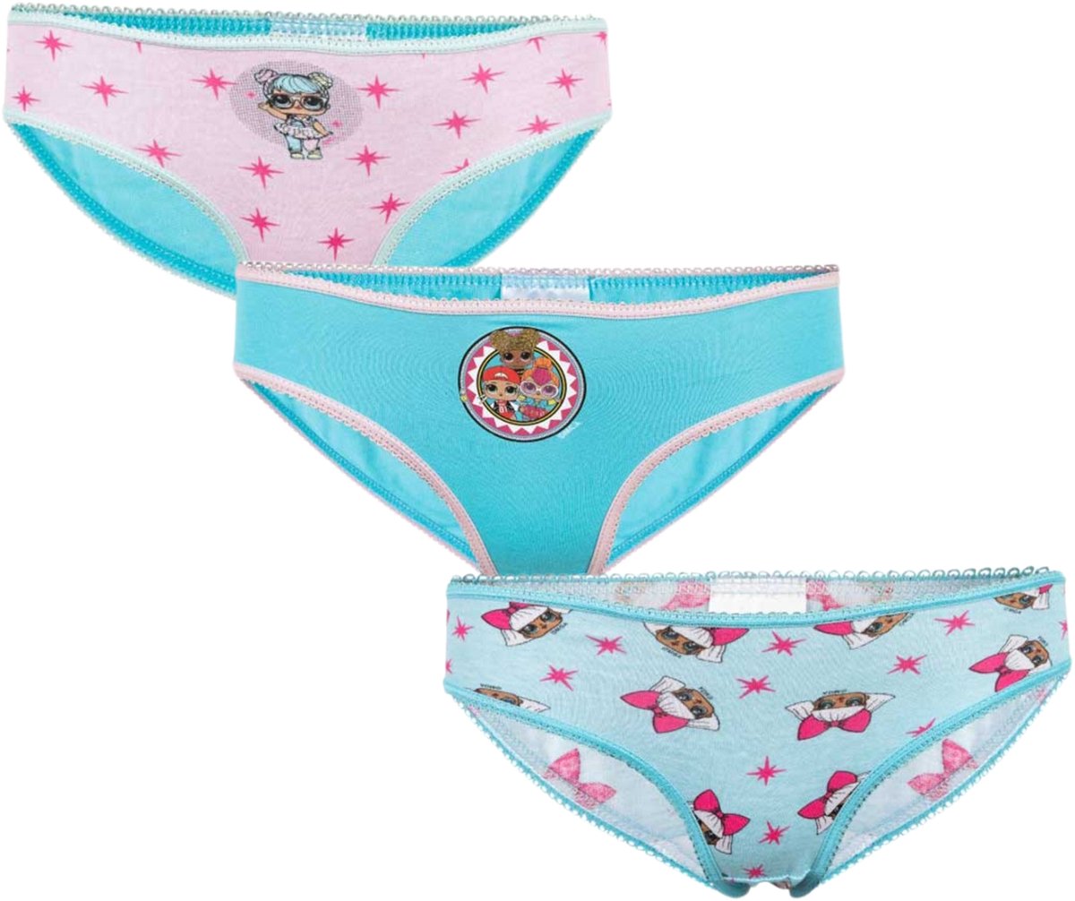 L.O.L Surprise – meisjes slips – 6 stuks - Maat 110-116