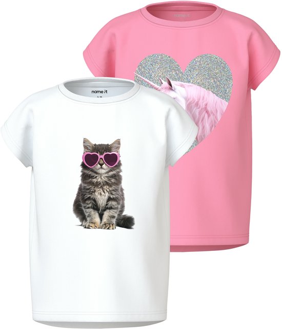 Name It T-Shirt VOTIA Shirt met korte mouwen 2er Pack