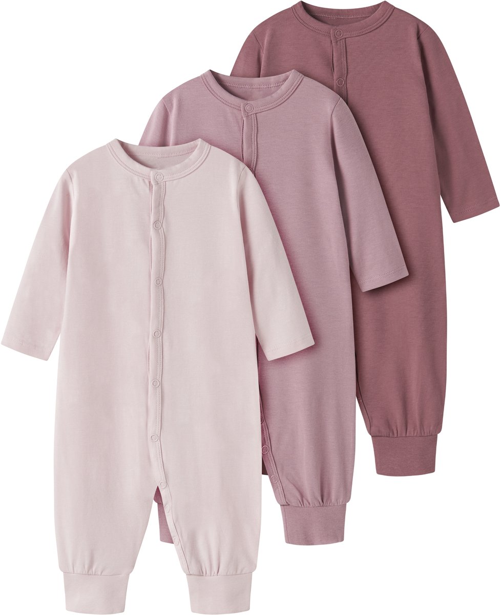 NAME IT - TBFSLEEPSUIT 3P SOLID NOOS - Baby - Pyjamas
