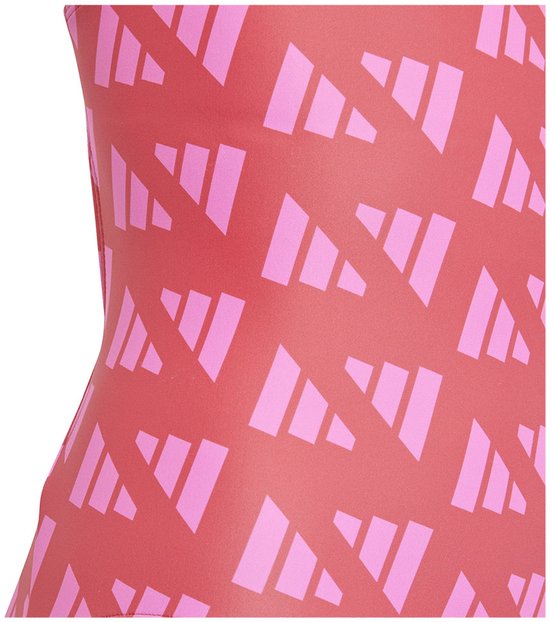 adidas Performance Maillot de bain dos en V graphisme logo enfants - Enfants - Rouge - 152