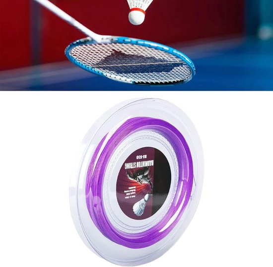 Badminton Racket String, 0.7mm 200m Hoge Sterkte Heldere Kleur Heldere Textuur Slagvaste Nylon Racket Lijn voor Sport(wit