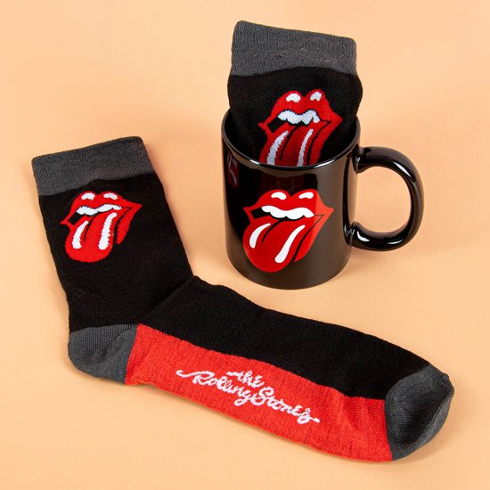 Coffret cadeau The Rolling Stones- mug et chaussettes - coffret cadeau - groupe de musique - coffret cadeau - mélomane