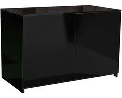Terra Della Terrariumkast hoogglans zwart 112 x 60 x 76CM | onderkast voor glazen Knockdown terraria