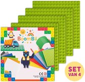 Bouwplaat lichtgroen - geschikt voor DUPLO - set van 4 bouwplaten