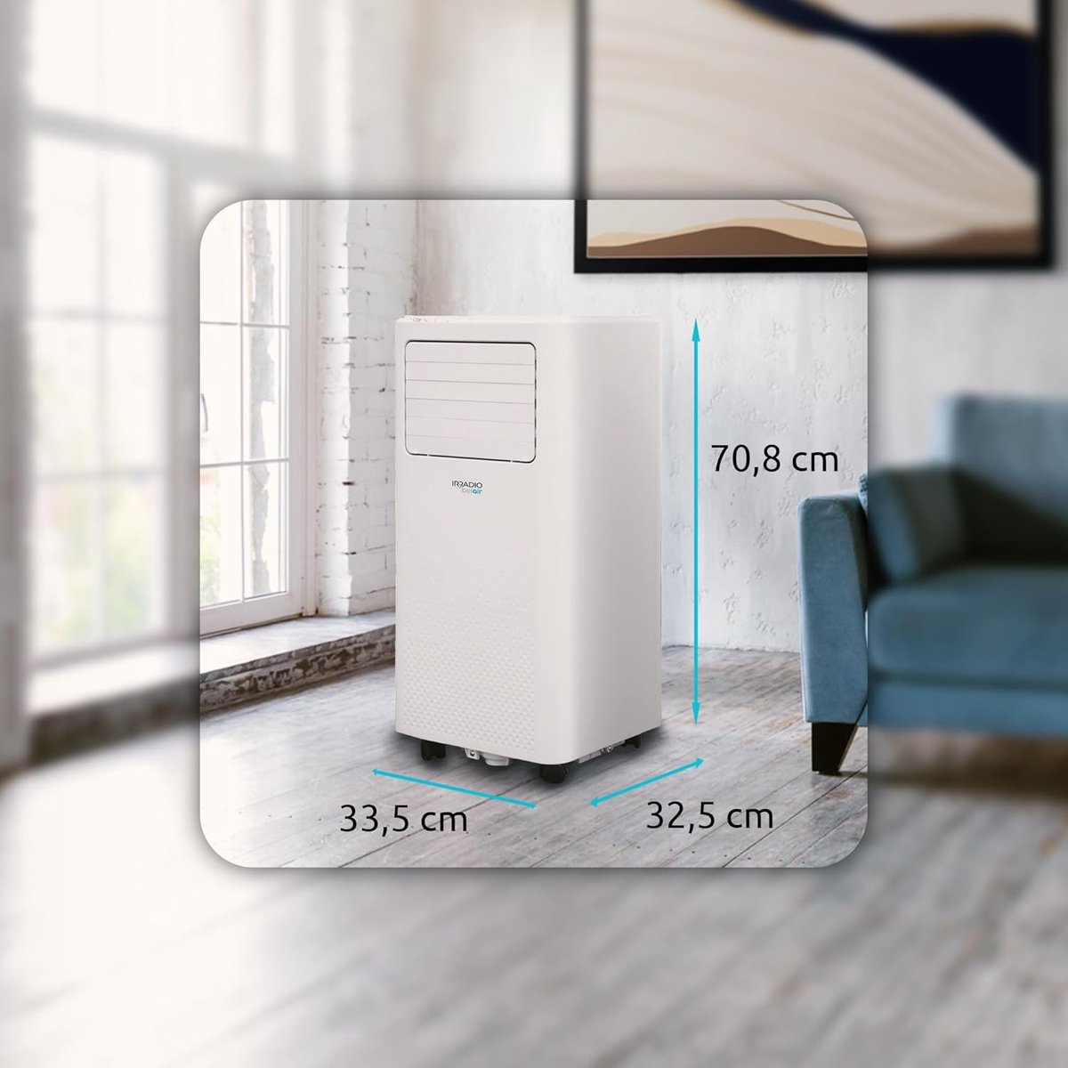 Afbeelding 2 van Draagbare Airconditioner 7000 BTU met Warmtepomp en