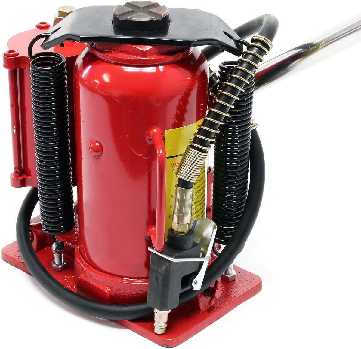 Hydraulische potkrik 12 ton - pneumatisch en handmatig autokrik met luchtaansluiting
