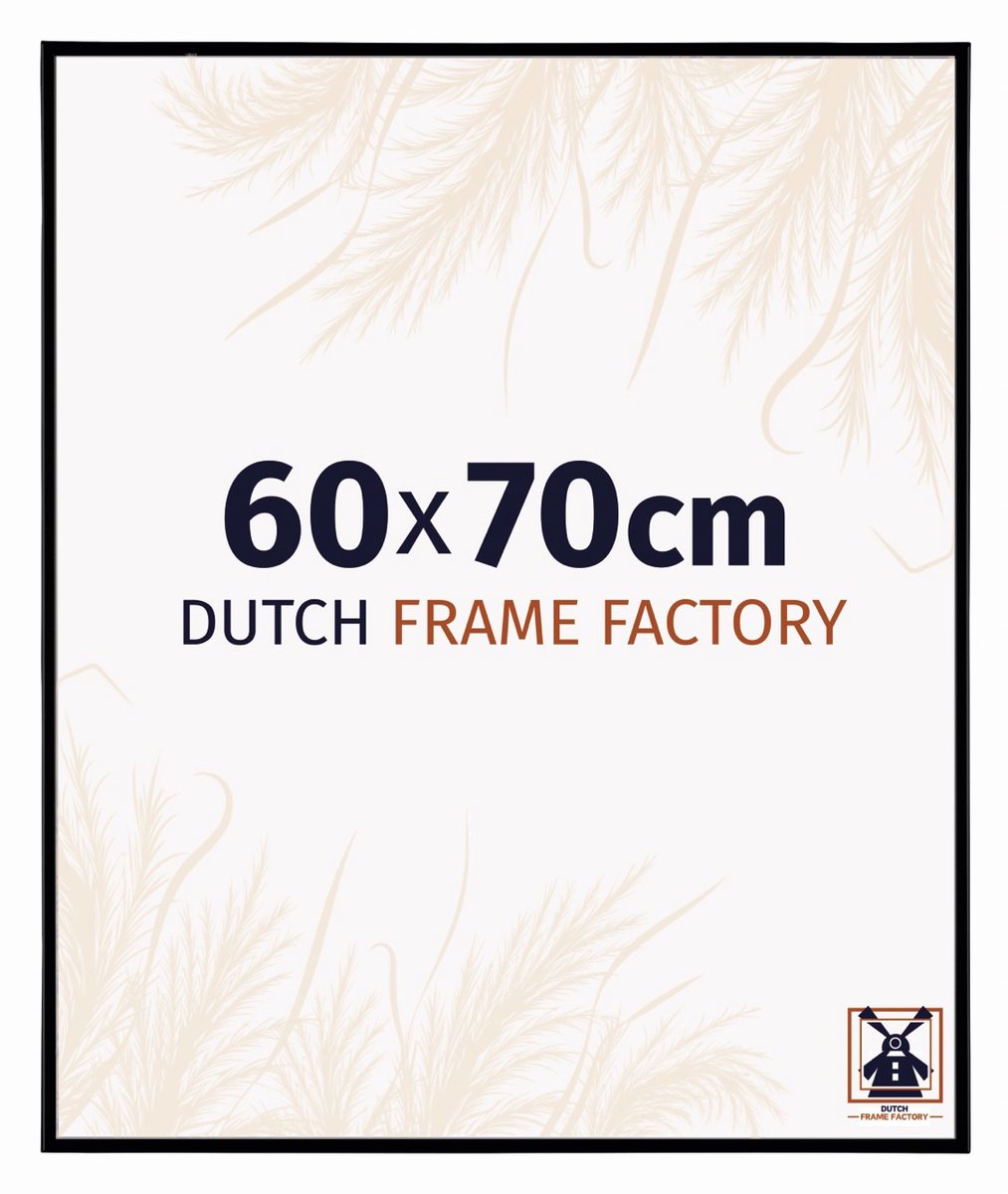 Dutch Frame Factory Fotolijst 60x70 cm - Kunststof - Zwart Mat - Easy