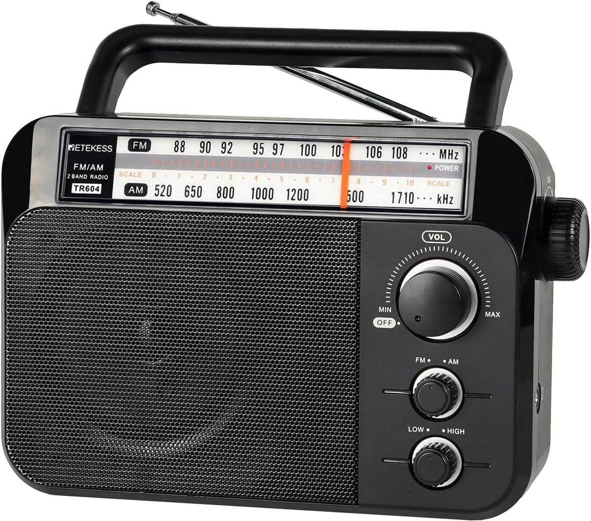 Draagbare FM/AM Radio met Grote Luidspreker