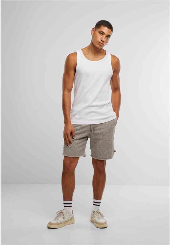 Urban Classics Washed Piped Shorts Heren Shorts - grijs - XXL