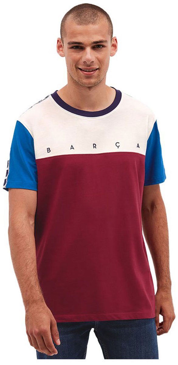 BarÇa Tape T-shirt Met Korte Mouwen Rood S Man