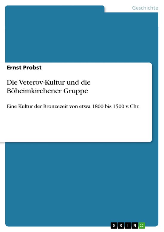 Die Veterov-Kultur und die Böheimkirchener Gruppe - cover