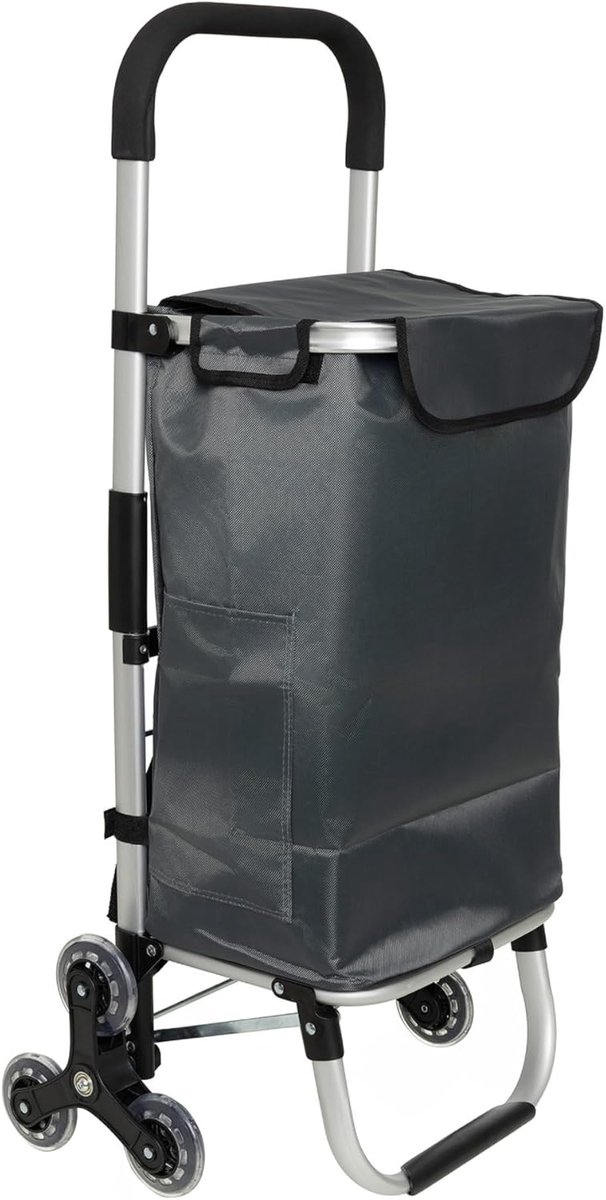 Inklapbare Boodschappentrolley met Trapklimmer en Koelvak - 40 Liter