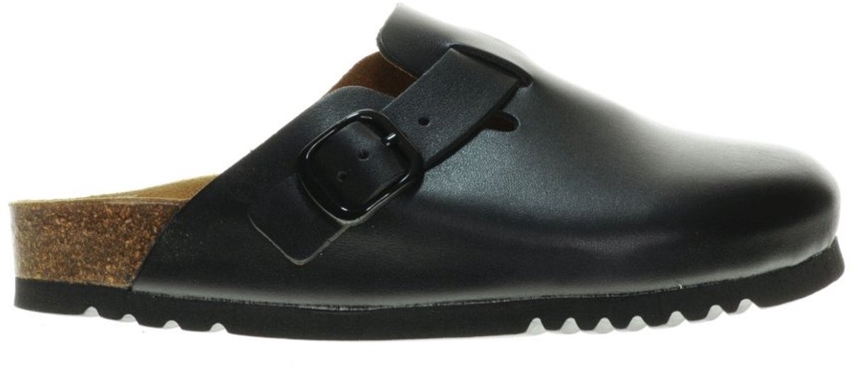 Zwart Lederen Clogs Scholl maat 38
