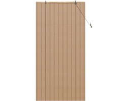 vidaXL - Rolgordijn - Natuurlijk - en - Bruin - 120 - x - 220 - cm - Bamboe
