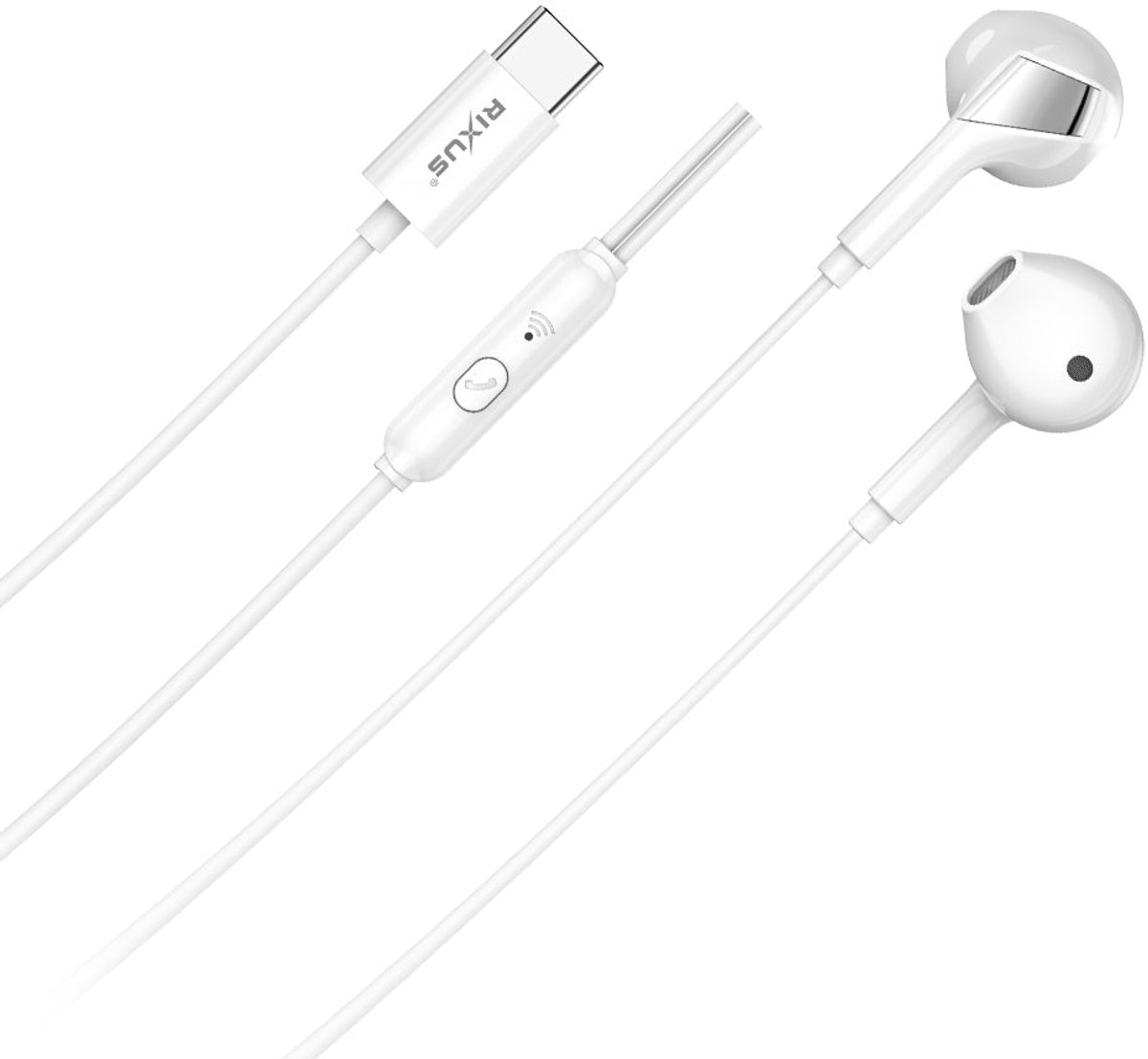 Rixus RXHD19C Soundmagic USB-C Earphone Headset