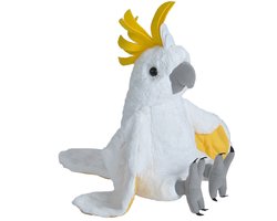 Wild Republic knuffel Kaketoe - pluche - 30 cm - wit - vogels - knuffeldier