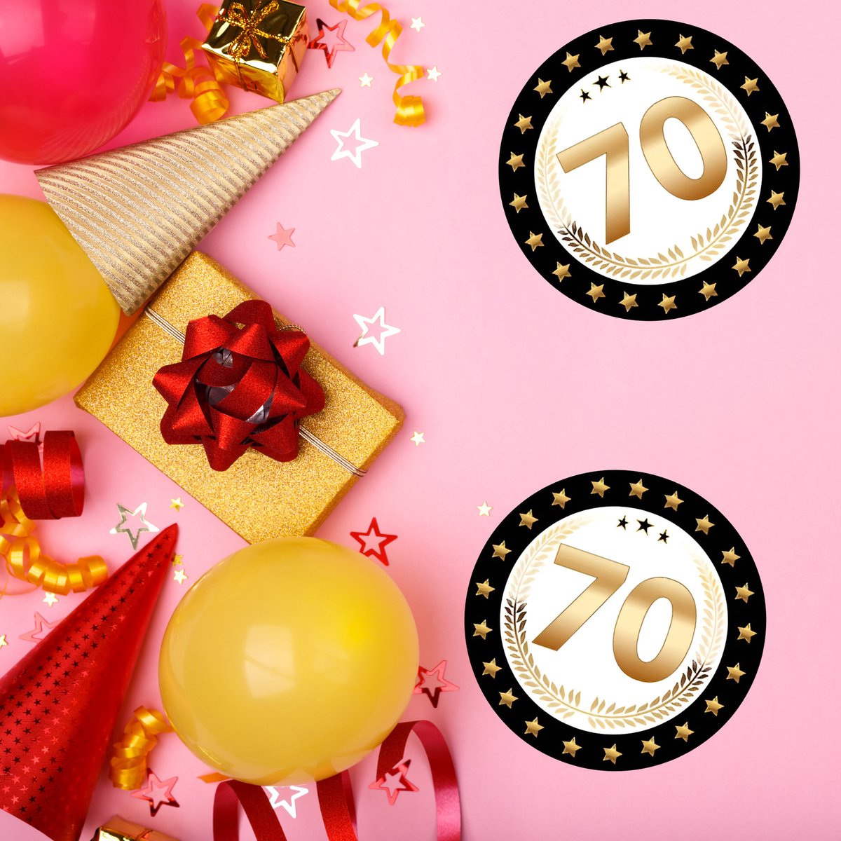 Bierviltjes 70 - 50x stuks - zwart/goud - luxe - verjaardag/jubilea - feestartikelen