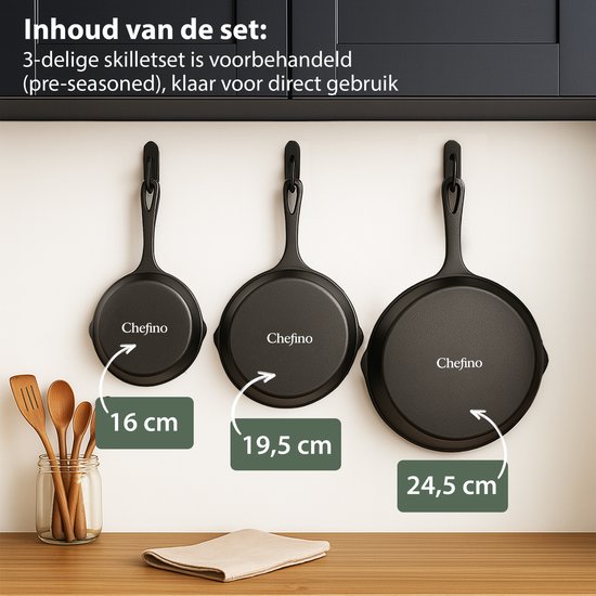 Le Creuset Gietijzeren Skillet Koekenpan Indigo 26 cm