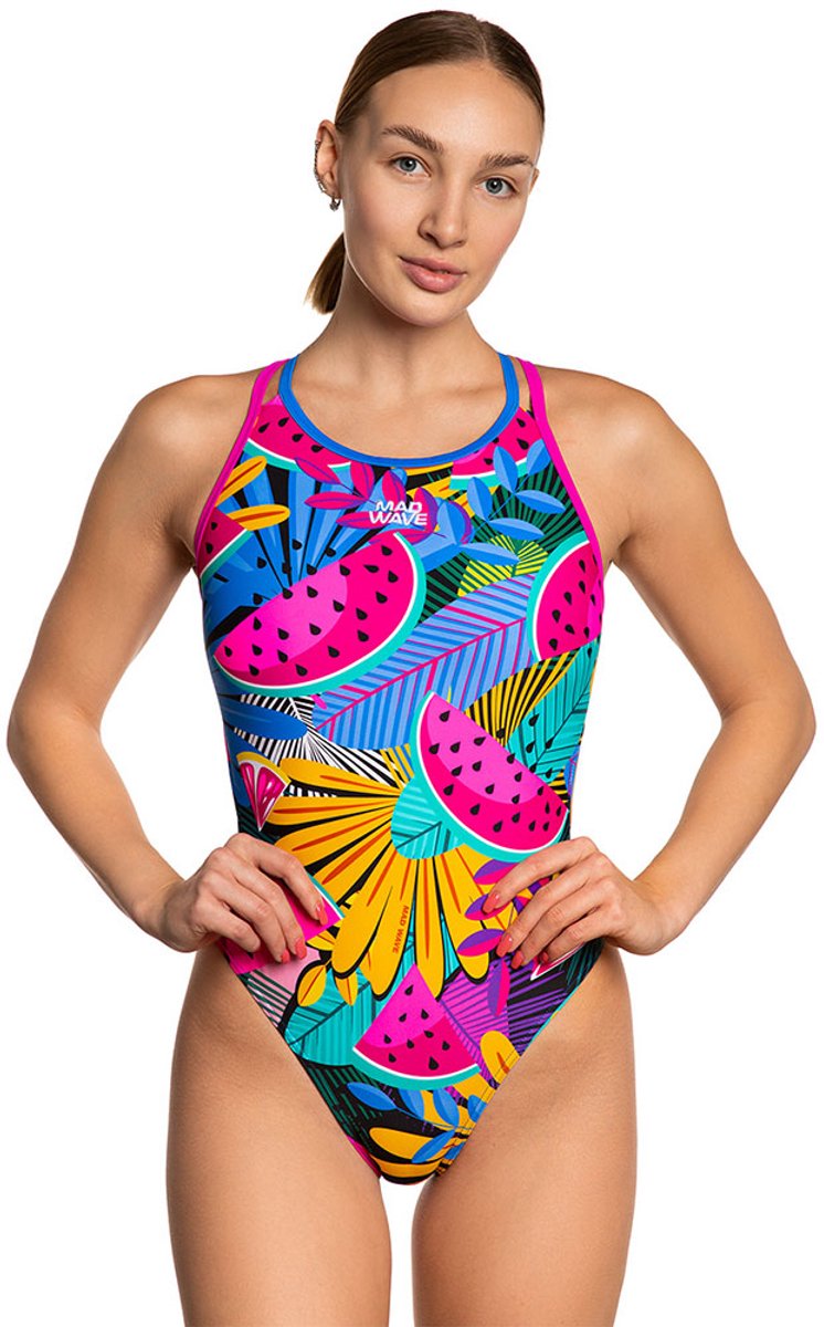 Mad Wave Crossback Zwemkleding Veelkleurig XS Vrouw