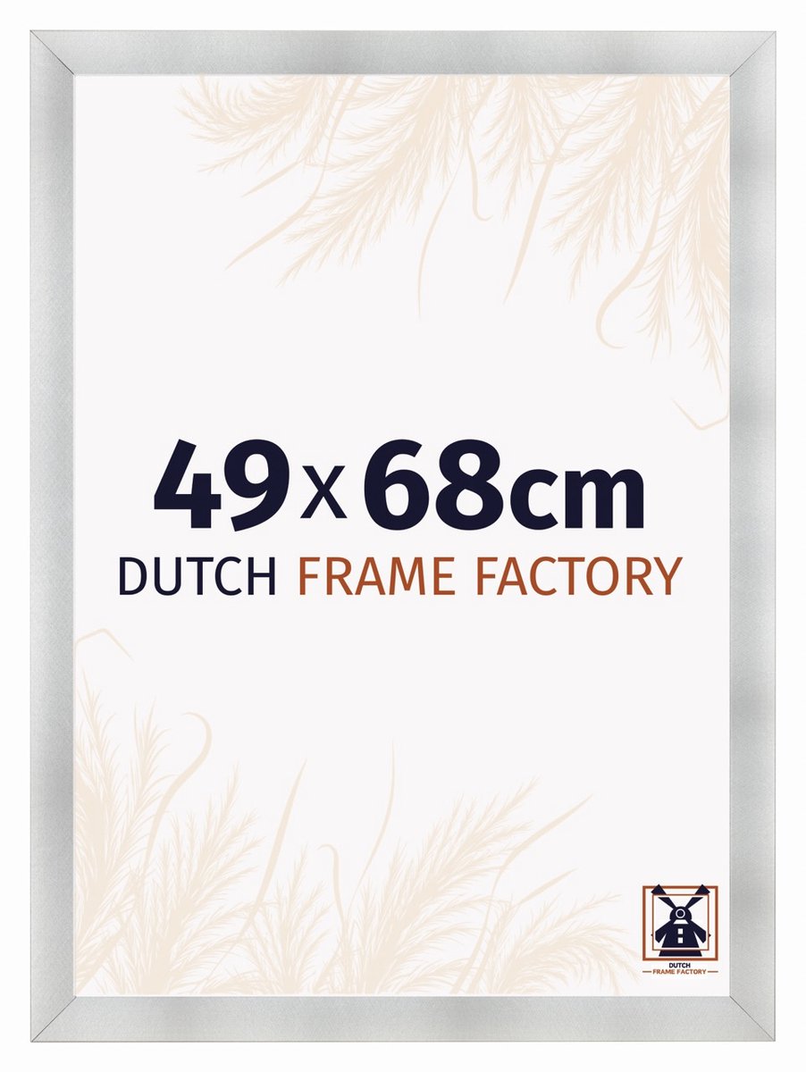 Dutch Frame Factory Fotolijst 49x68 cm - MDF - Aluminium Geborsteld - Praag