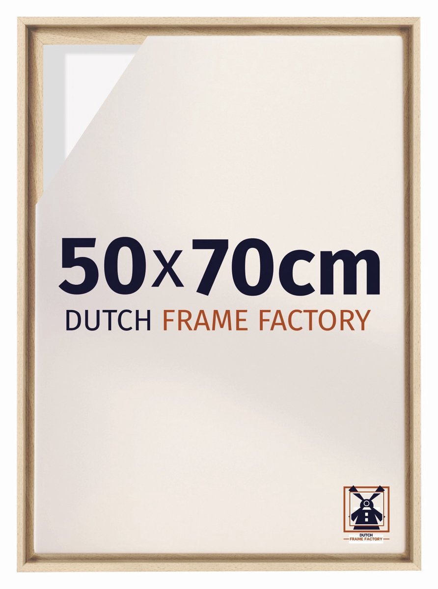 Dutch Frame Factory Baklijst 50x70 cm - Beuken - Geschikt voor Canvasdoek - MDF Baklijst Lausanne