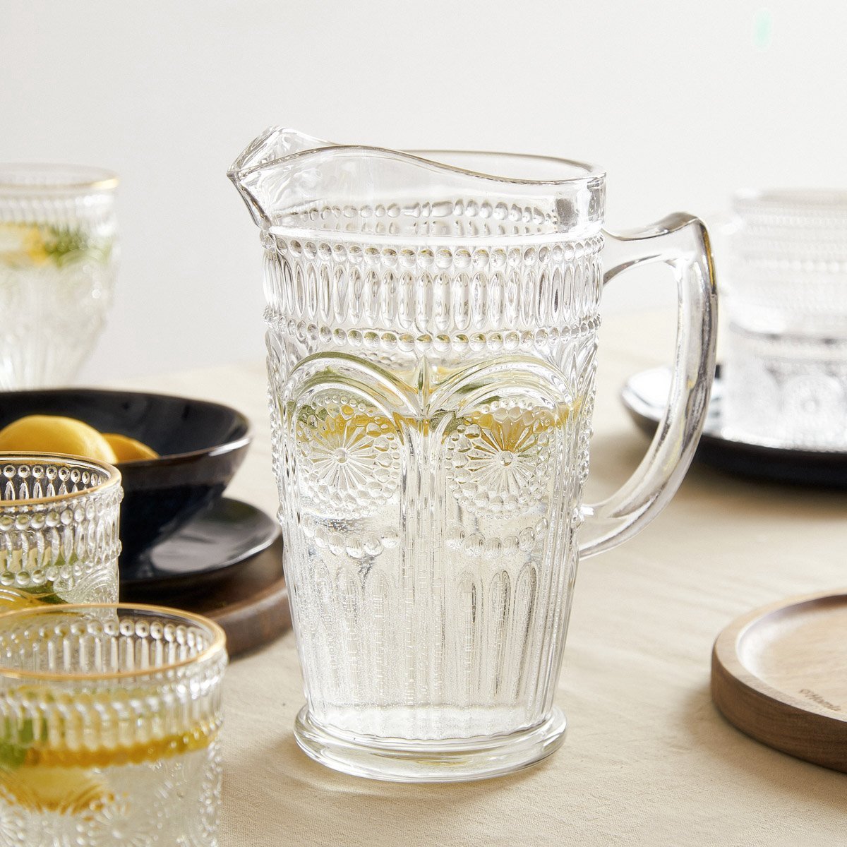 HOMLA - Glazen Kan - 1,3 L - Transparant Glas